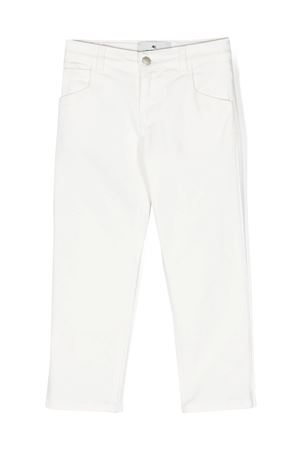 white cotton trousers ETRO KIDS | GU6Q10G0064101